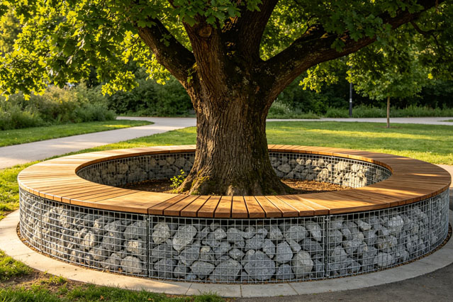 Modern Landscape Gabion Unit